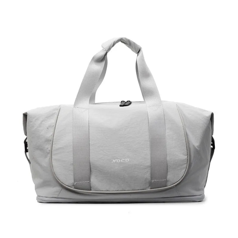Oxford cloth crossbody bag for yoga and outdoor activities in milky white colour