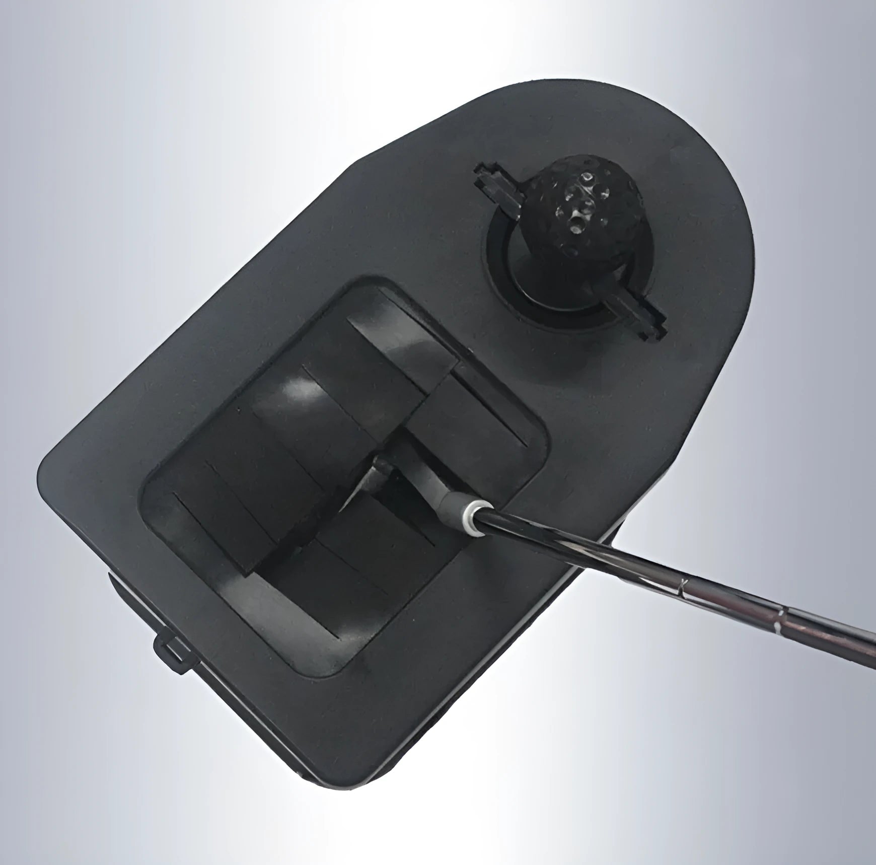 Black plastic golf cart car washing rod washer with compact 27x16.2x22.5cm dimensions