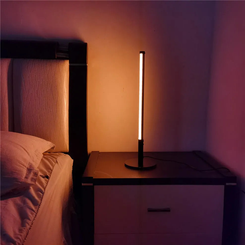 Black retro aluminium atmosphere lamp with LED lighting for 5-10m² room coverage