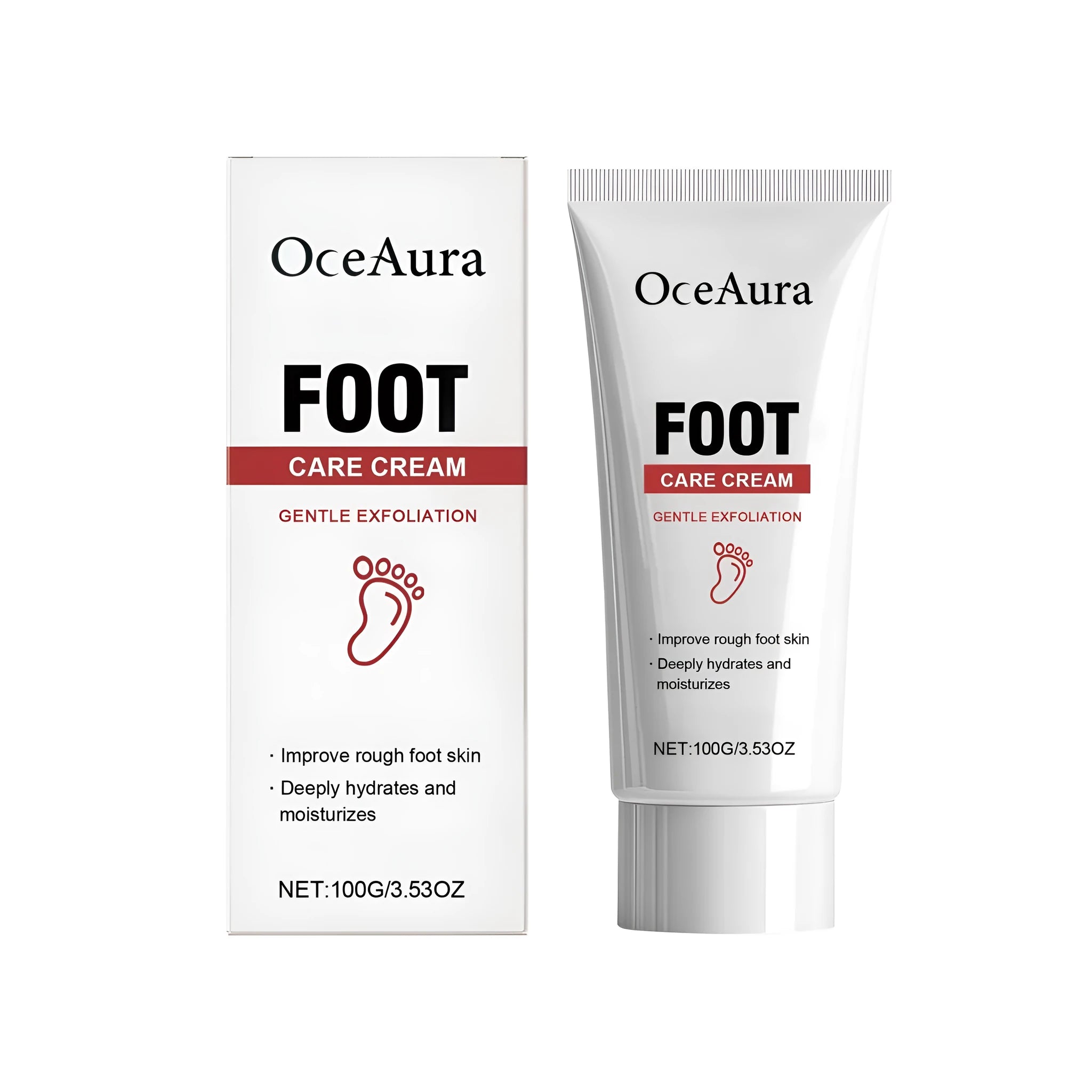 100g tube of foot care cream with aloe and vitamin C