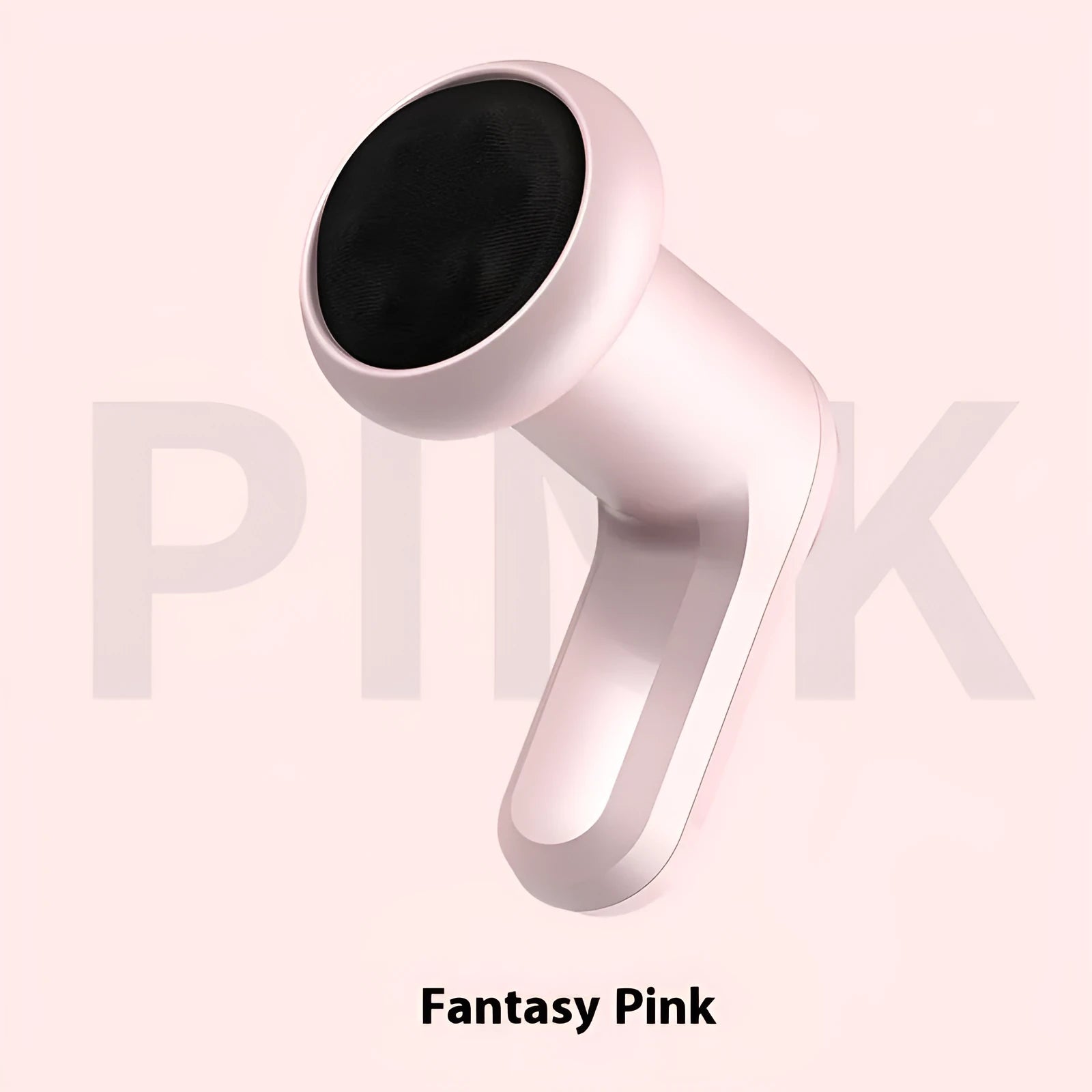 Pink, white, and black USB electric massager for neck, back, waist, and leg pain relief.