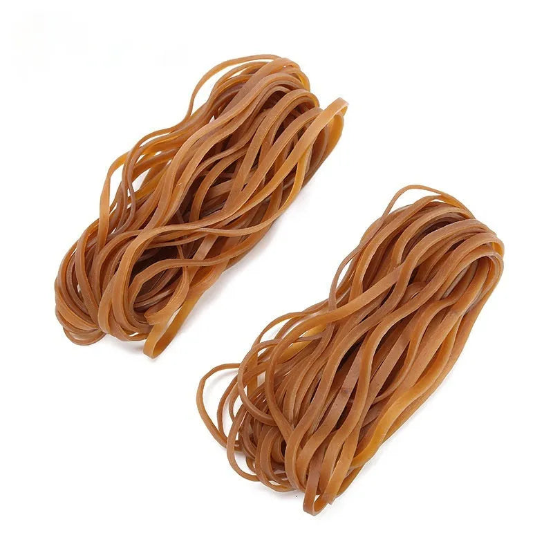 Natural rubber bands circular shape 500g bag for home and office organisation