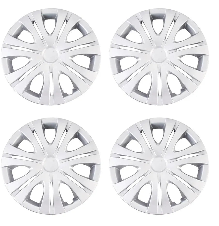 Universal silver ABS plastic wheel hub cover for car decoration