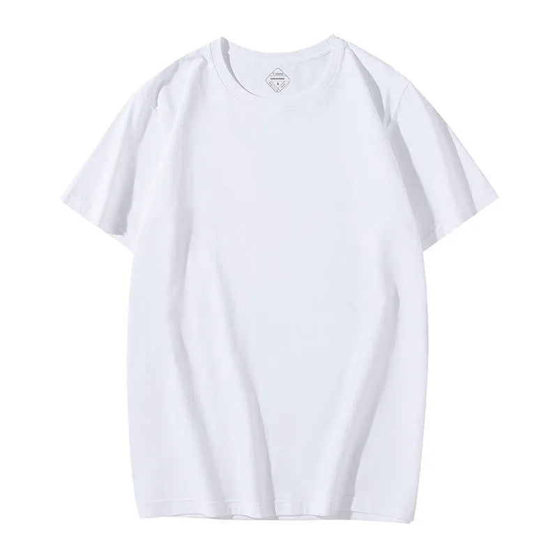 Men's loose fit short sleeve t-shirt in chemical fibre cotton blend available in multiple solid colours