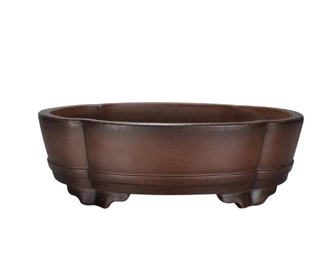 Classical purple clay flower pot traditional garden planter 50x39x16cm size