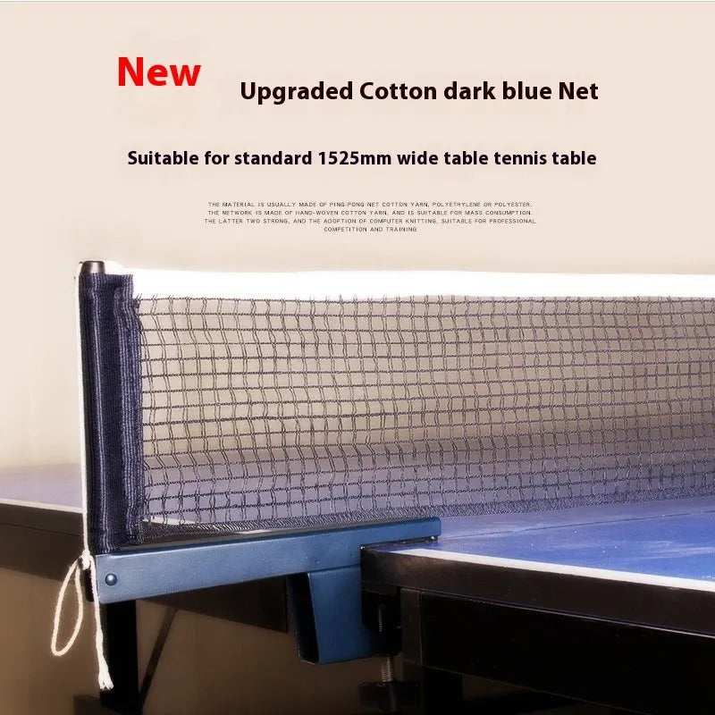 Table tennis net post set with universal large clips and grid frame in indoor open grid table colour