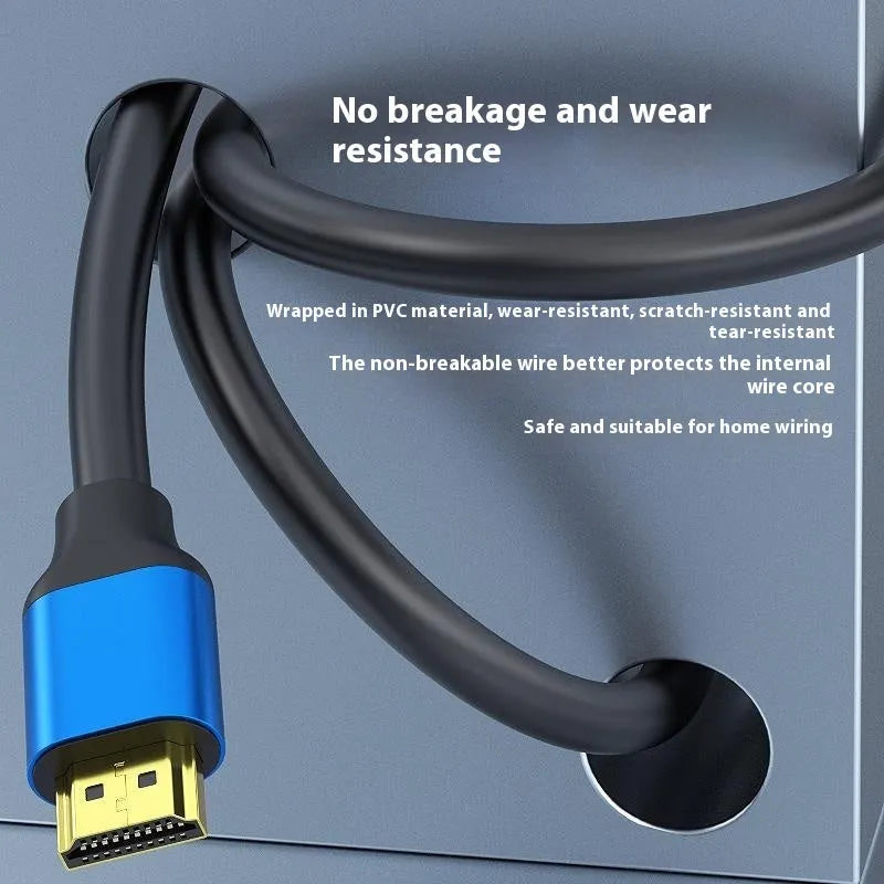 Gold-plated HDMI cable with aluminium alloy shell measuring 1.5 metres for computer monitor connections
