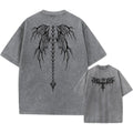 Men's oversized cotton t-shirt in a loose fit with drop shoulder short sleeves.