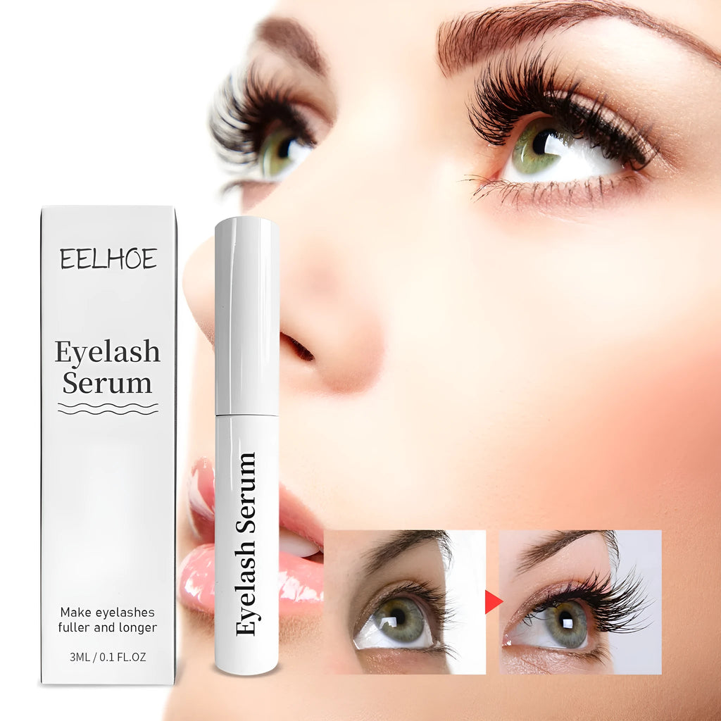 Curly Black Eyelash Essence 3ml serum bottle for lash conditioning and enhancement