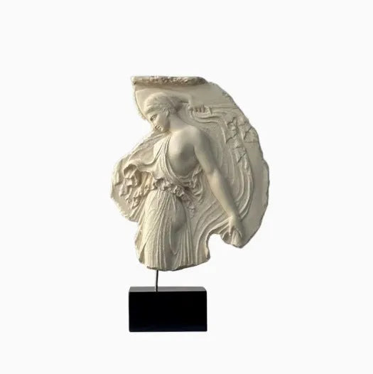 Wine goddess synthetic resin sculpture ornament in modern simplistic style