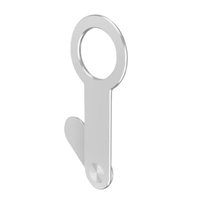 Silver aluminium alloy magnetic mobile phone holder for desk use