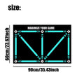 Indoor football training mat with rubber surface in cushion colour for ball control and skill practice