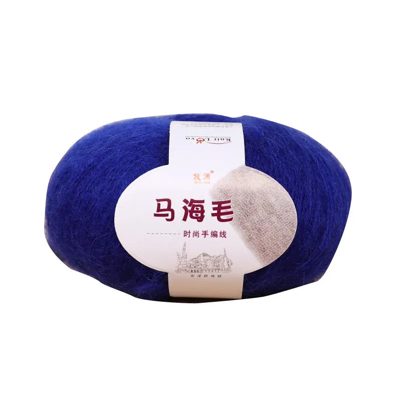 Mohair wool ball for DIY scarf making in various colour options with 20-30g weight