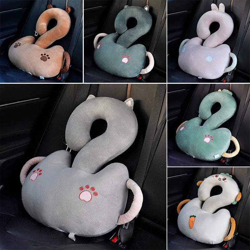 Cartoon question mark animal hug car cushion pillow measuring 65x65cm in various character designs
