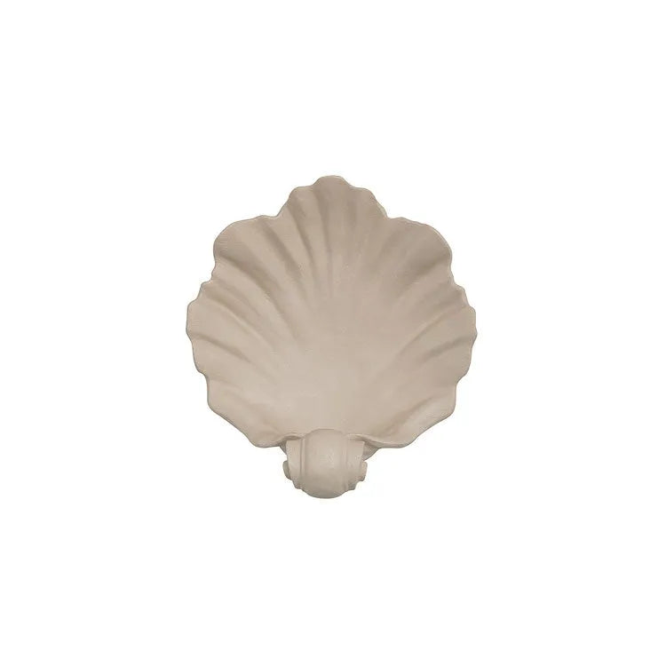 White resin simulation shell fruit plate ornament for table decoration