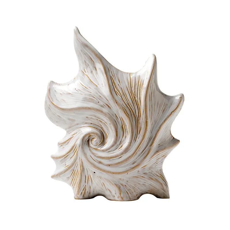 European-style ceramic vase with coloured glaze finish for retro home decoration