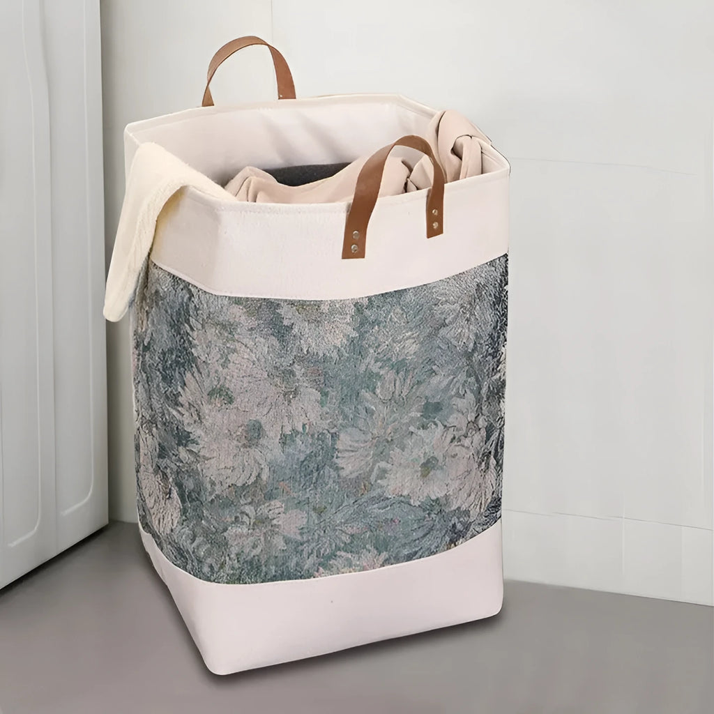 35x35x55cm fabric storage bag in a choice of colours including rich peony and misty blue flowers.