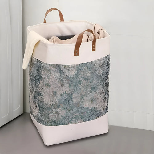 35x35x55cm fabric storage bag in a choice of colours including rich peony and misty blue flowers.