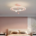 Modern creative children's bedroom chandelier with 220V operation and white or pink light options