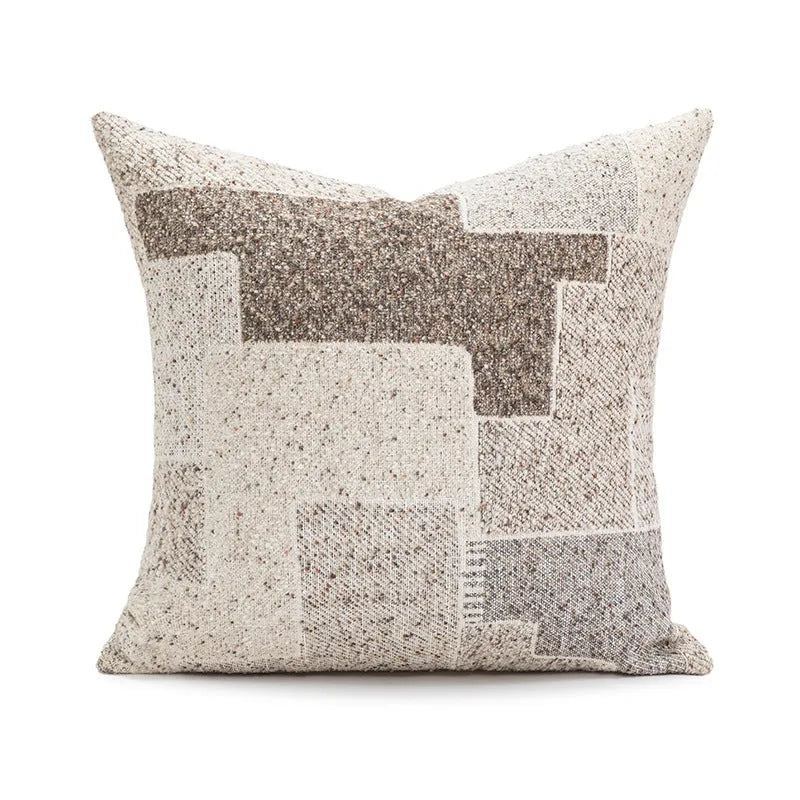 Solid colour and abstract pattern decorative cushion pillow for sofa in 45x45cm size.