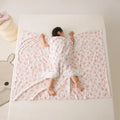 Summer anti-kick sleeping bag cover blanket in chemical fibre with colourful pattern designs