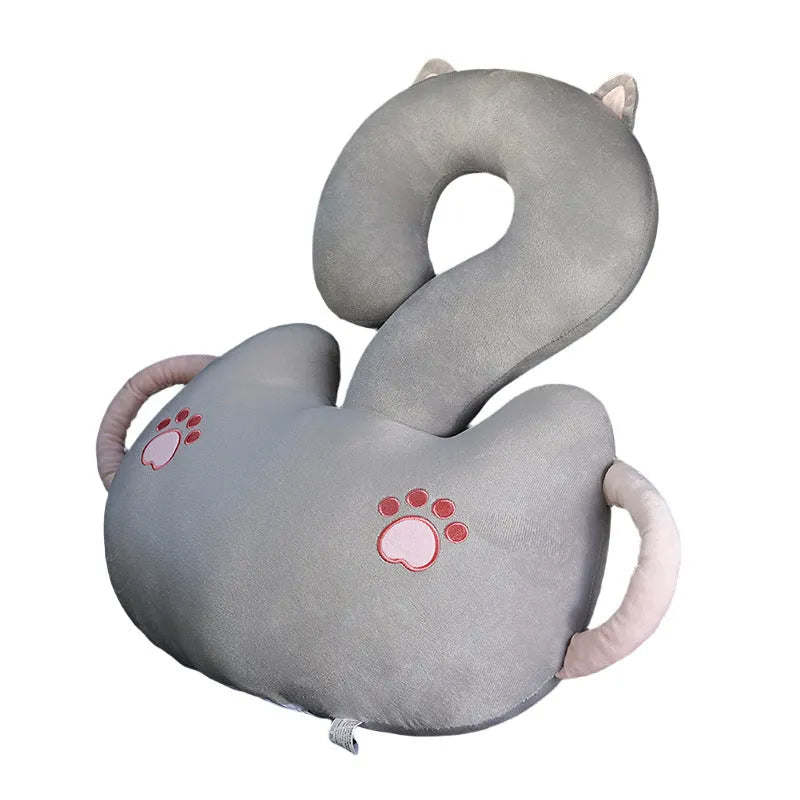 Cartoon question mark animal hug car cushion pillow measuring 65x65cm in various character designs
