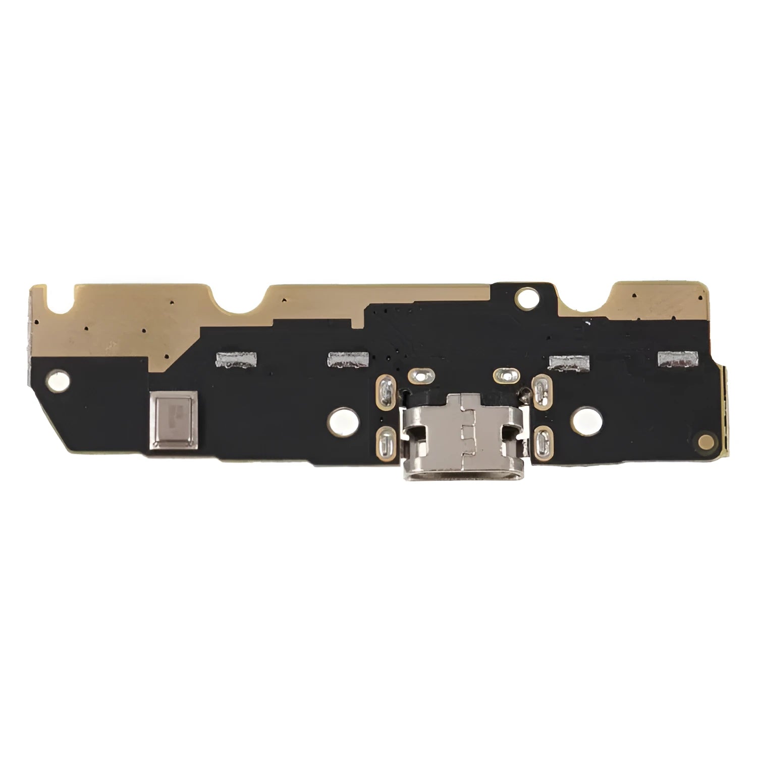 Moto E5 smartphone tail plug dust cover and removal tool on a white background.