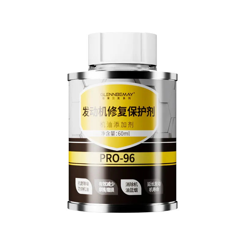 White-capped 60ml bottle of engine anti-wear additive concentrate for car and motorcycle engines