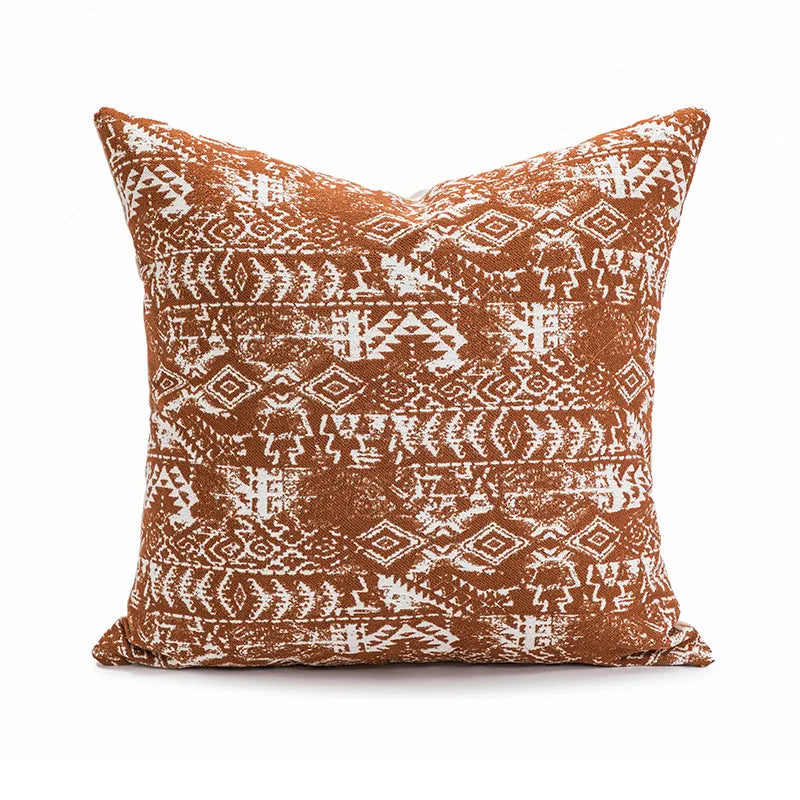 Solid colour and abstract pattern decorative cushion pillow for sofa in 45x45cm size.