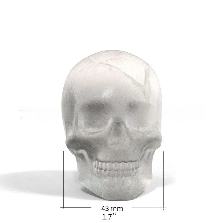 Halloween skull ice maker tray with 3D skull-shaped cavities made from food-grade silicone