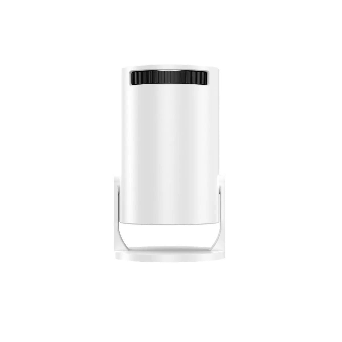 White mini wireless portable HD projector with 1080p resolution for home use