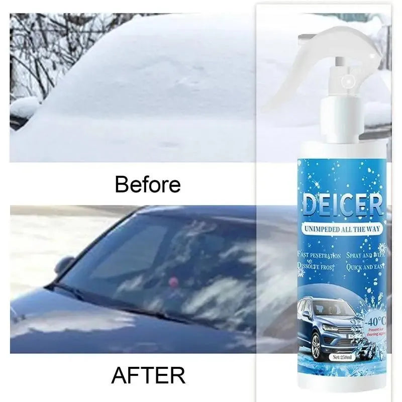 250ml car deicing spray bottle for vehicle windscreens and windows with spray nozzle