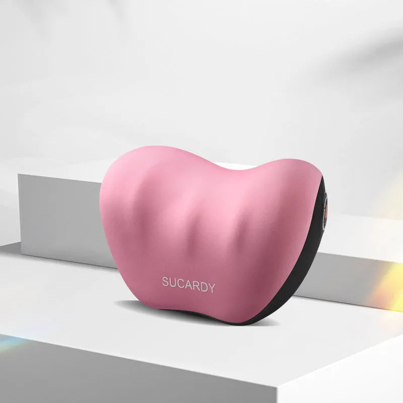 Memory foam car cushion for lumbar and neck support in various colours