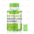Biyode keto gummies apple cider vinegar ACV bear gummies 60 count bottle weight management supplement