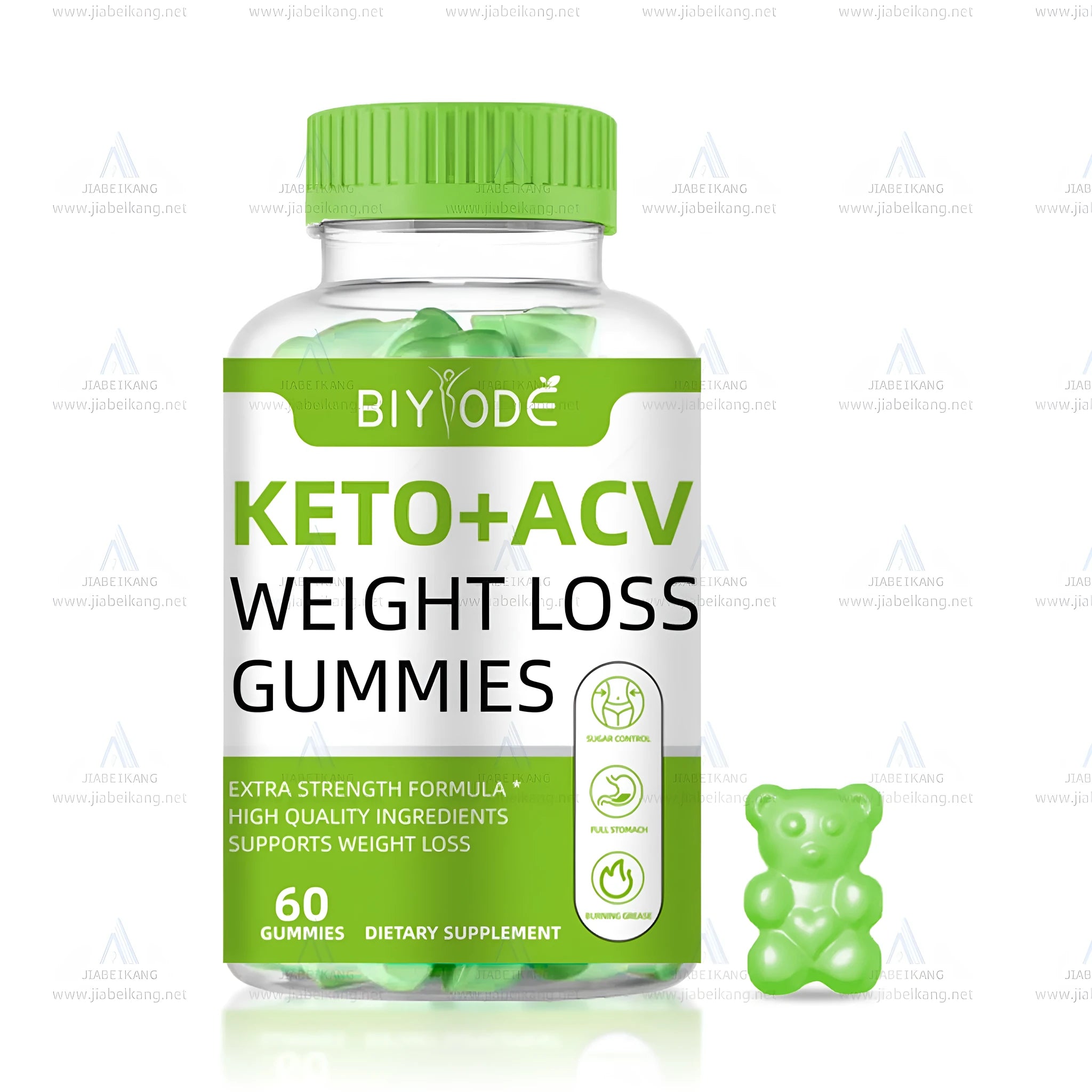 Biyode keto gummies apple cider vinegar ACV bear gummies 60 count bottle weight management supplement