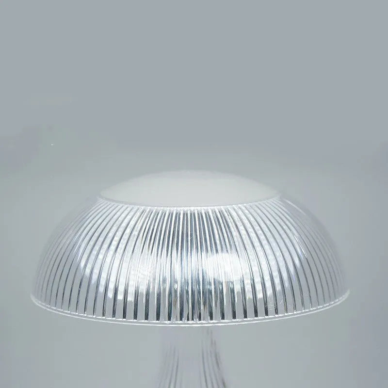 Three-colour changing USB rechargeable bedside lamp with 20x16cm acrylic body