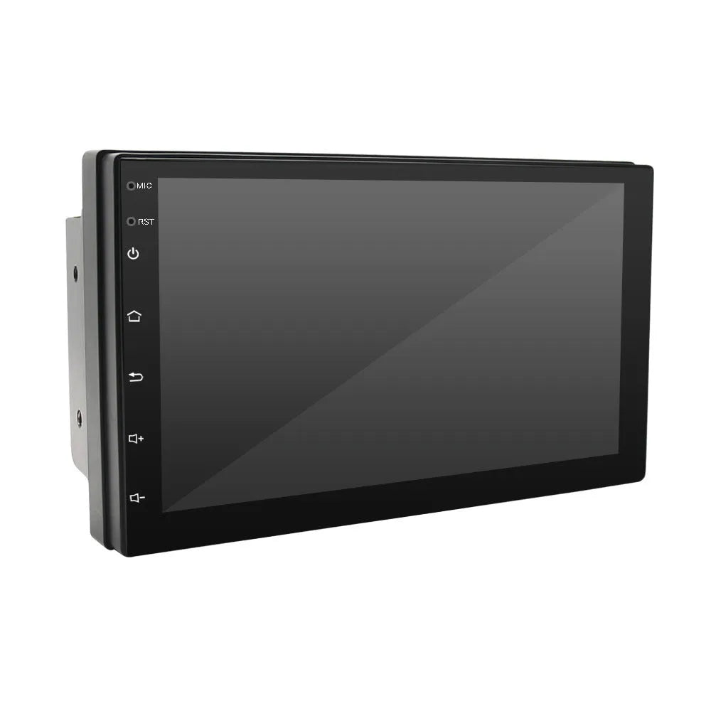 Black universal car MP5 player with 7-inch screen for GPS navigation in vehicles