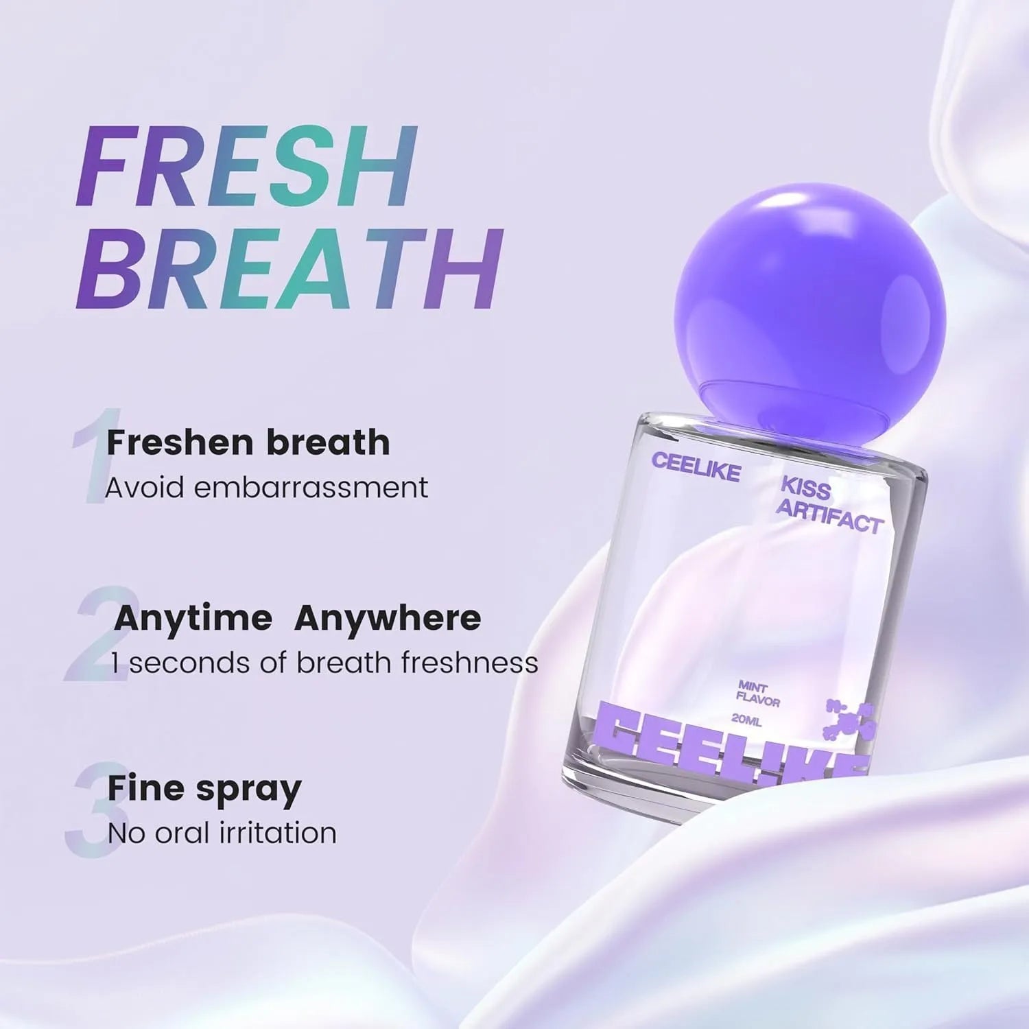 20ml oral spray bottle for hydration and oral moisturising care