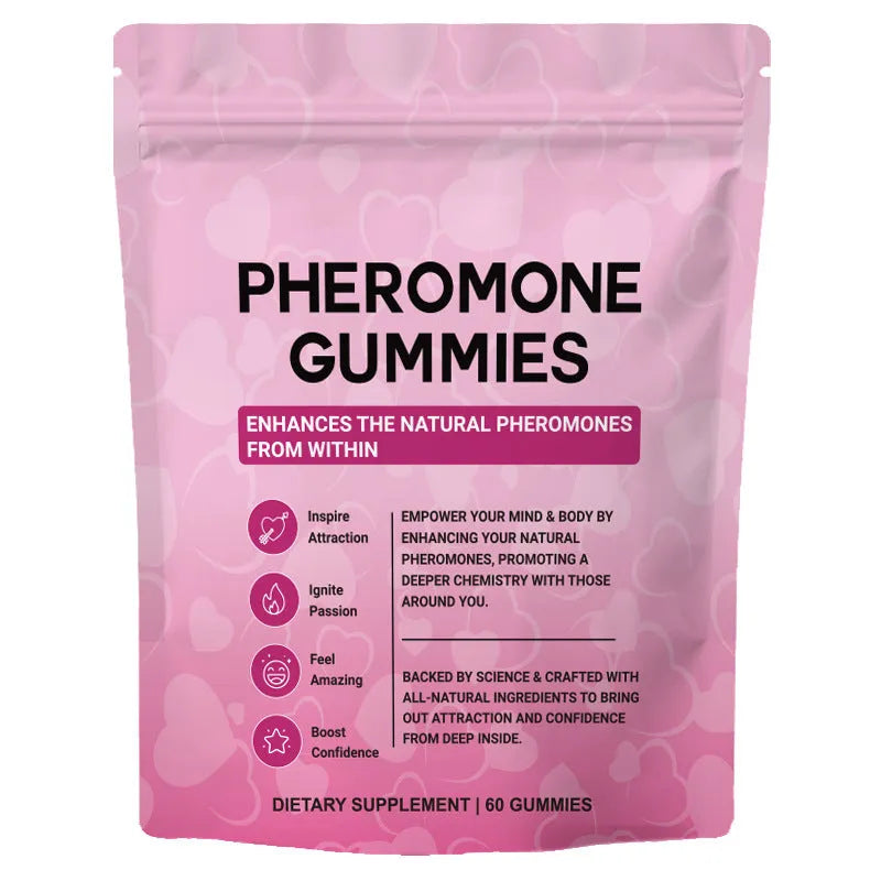 Pack of 60 edible pheromone gummy tablets for household pest control applications