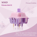 MMD Princess linear mechanical keyboard switch for custom keyboard builds.