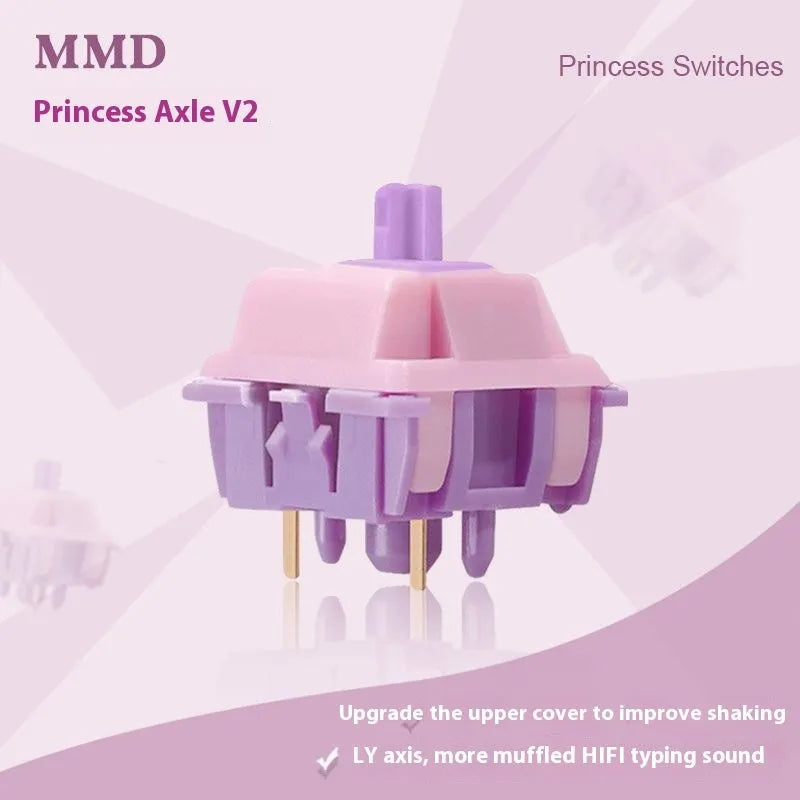 MMD Princess linear mechanical keyboard switch for custom keyboard builds.