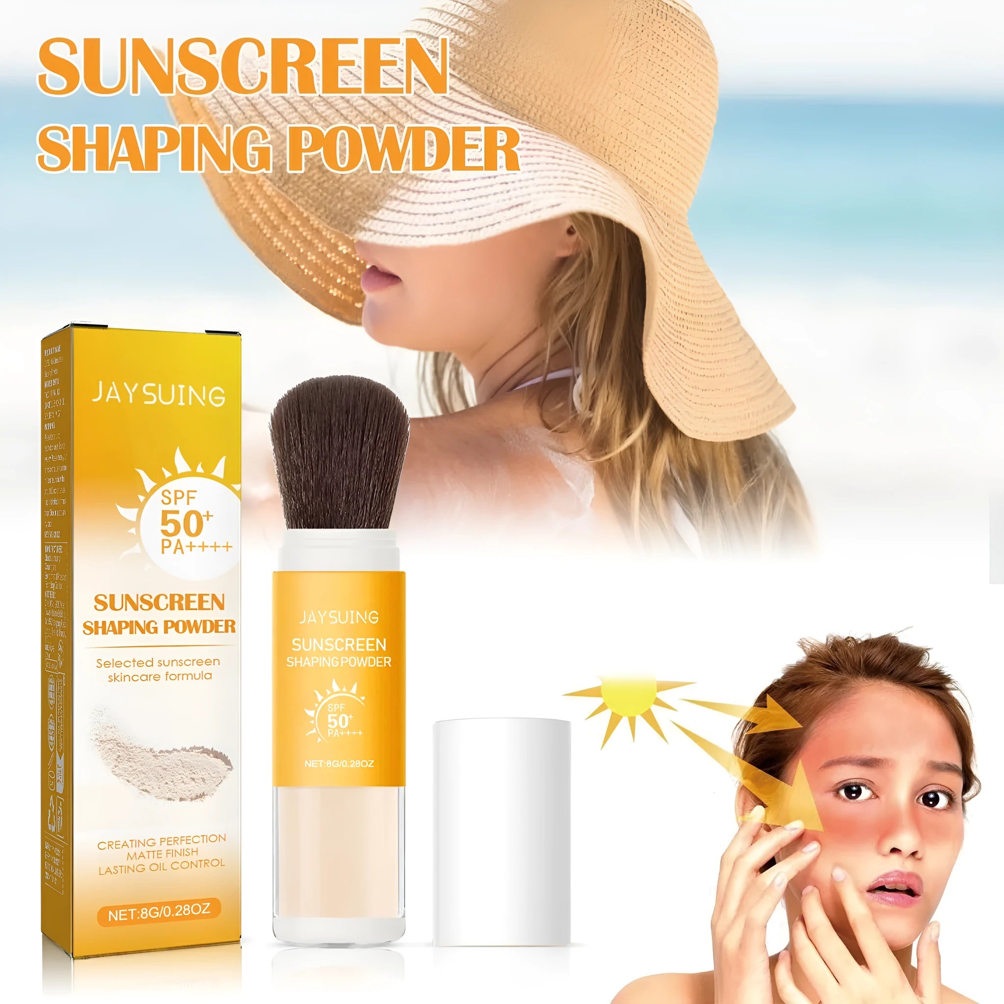 8g protective finishing powder for makeup setting and oil control