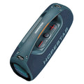Super Bass Bluetooth speaker in black with waterproof design, 100W output, and included microphone for outdoor karaoke use