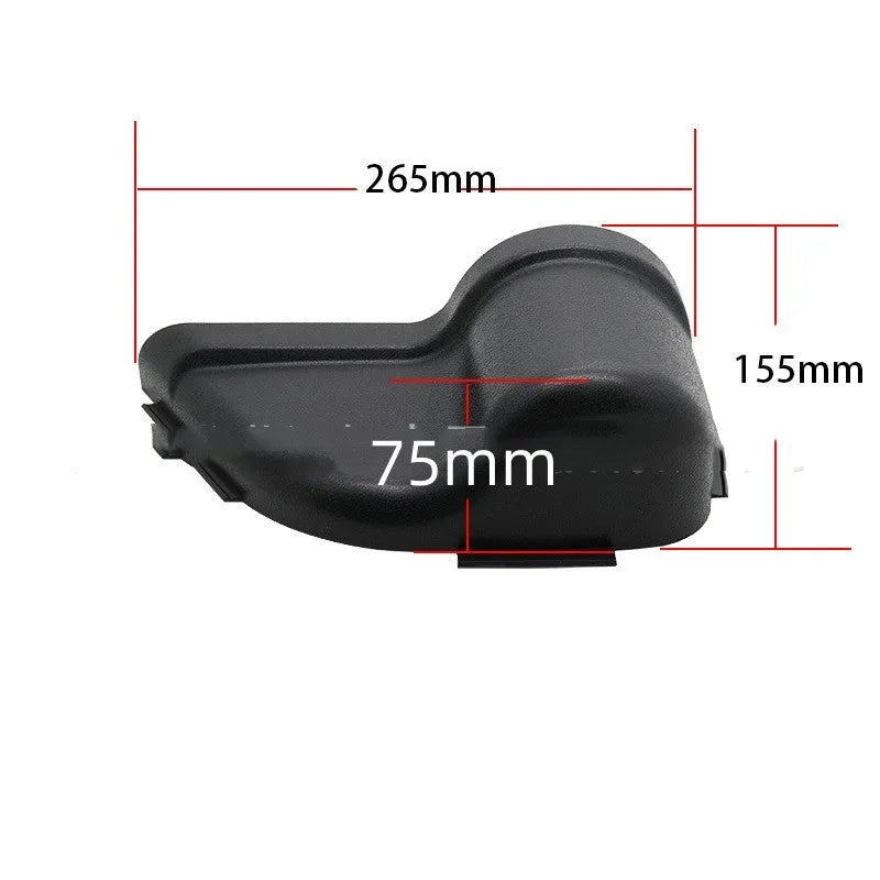 Black ABS door storage container for Jeep Wrangler JK and JL model interior.