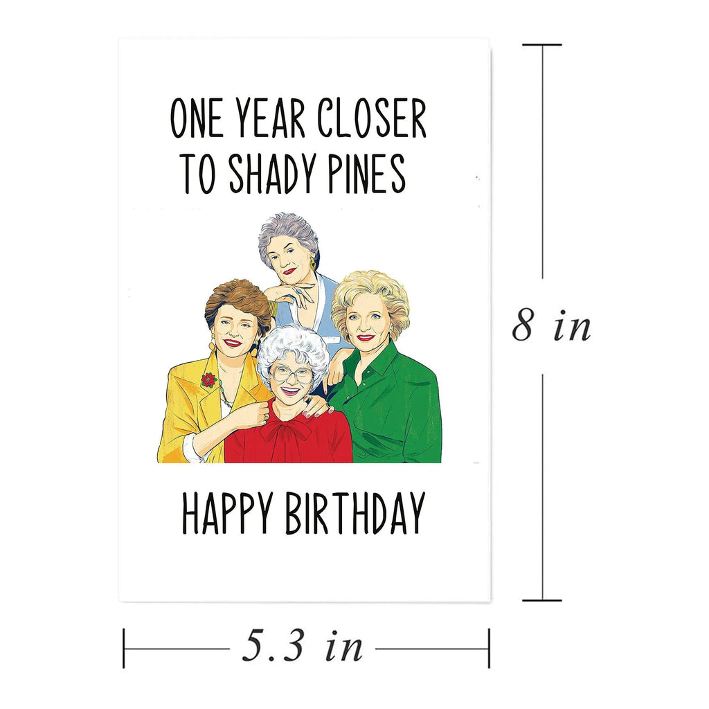 Simple printed birthday greeting card with envelope in multiple colour options including kraft paper