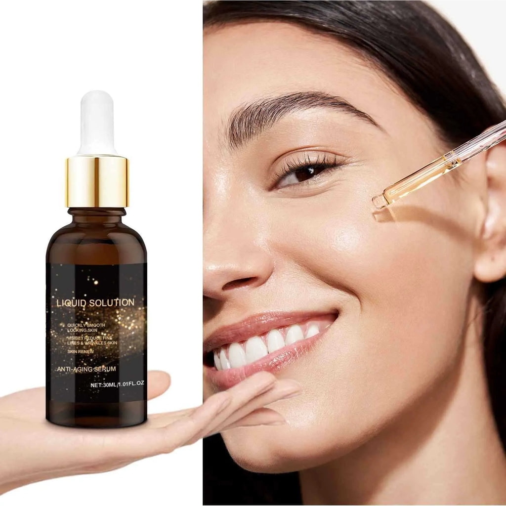 30ml bottle of hyaluronic acid facial moisturising serum for delicate skin.