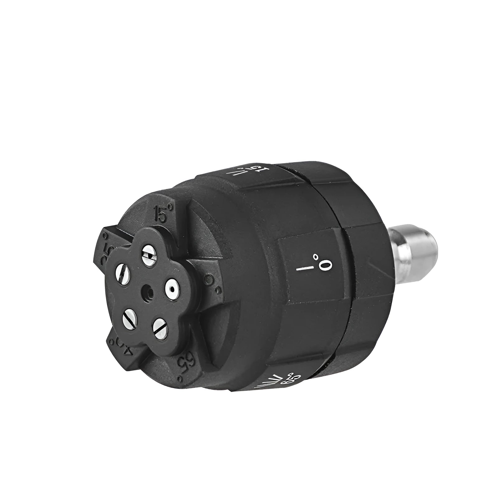 Five-in-one engineering plastic spray nozzle for high-pressure water guns with pattern selector