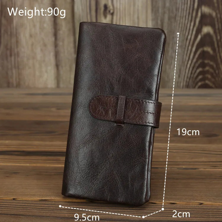 Genuine leather women's wallet with multiple card slots in brown colour option