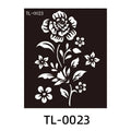 Hollow juice inkjet temporary tattoo sticker with geometric design, 85x100mm, on skin