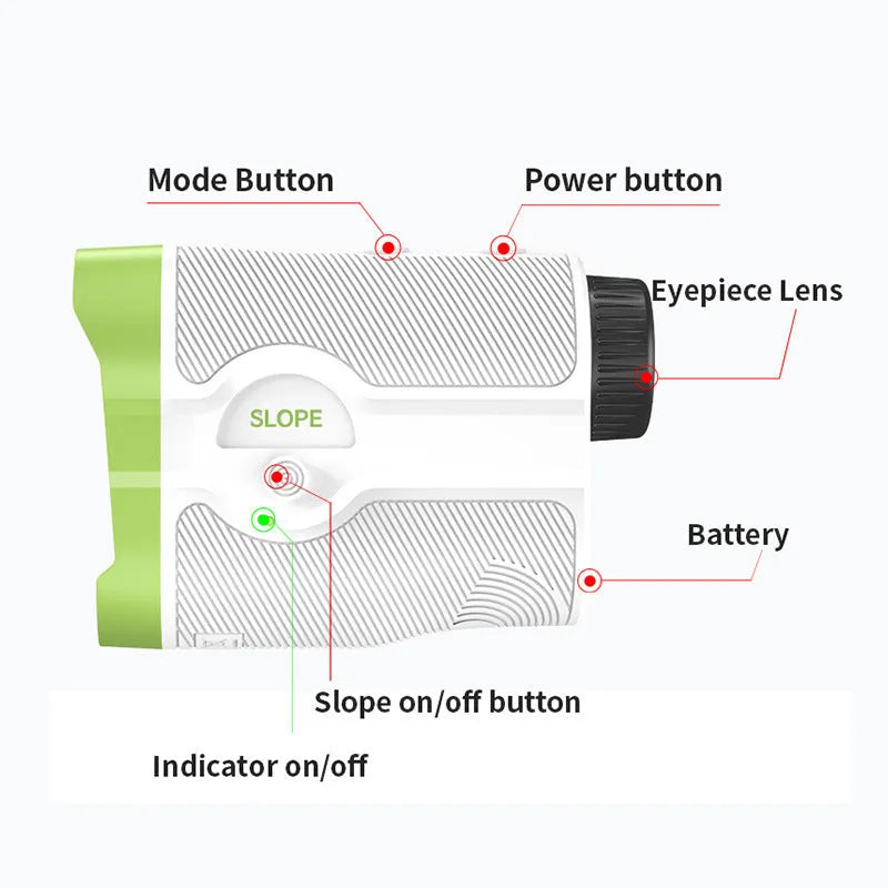 H3D-1000M laser rangefinder telescope ABS construction infrared outdoor distance measurement 0-1000m